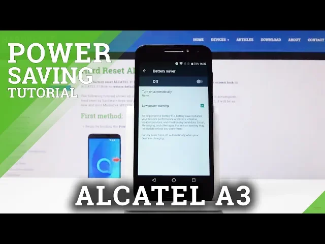 Video thumbnail for How to Save Battery in ALCATEL A3 - Low Power Solution