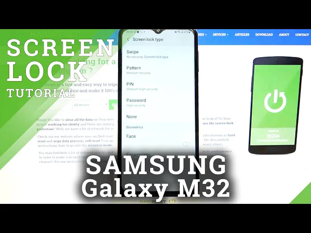 Video thumbnail for How to Set Screen Lock on SAMSUNG Galaxy M32 – Add PIN / Password / Pattern