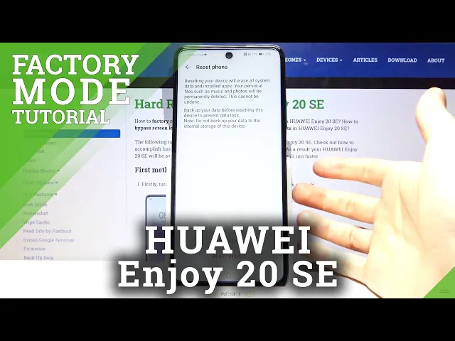 Video thumbnail for How to Factory Reset HUAWEI Enjoy 20 SE – Wipe All Personal Data