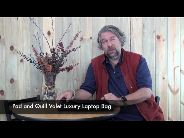 Video thumbnail for Pad and Quill Valet Luxury Leather Computer & Laptop Bag Review