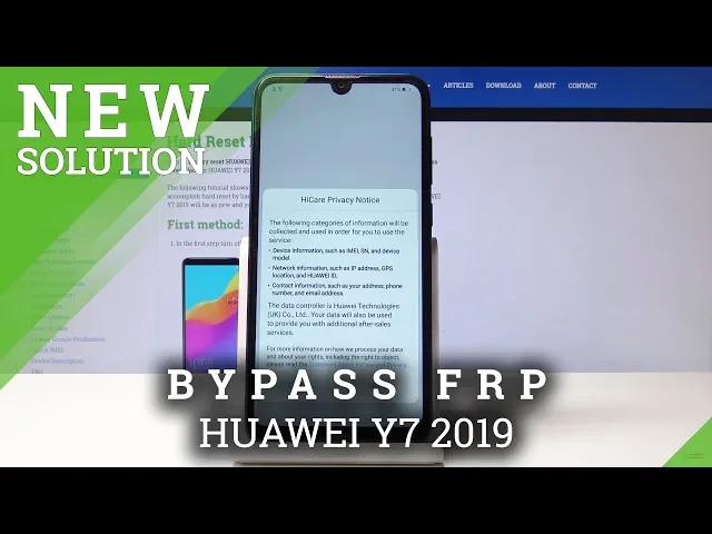 Video thumbnail for HUAWEI Y7 2019 Bypass Google Verification / Unlock FRP / Security Patch January 2019