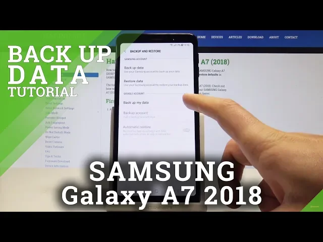 Video thumbnail for How to Back Up Data in SAMSUNG Galaxy A7 (2018) - Enable Google Backup
