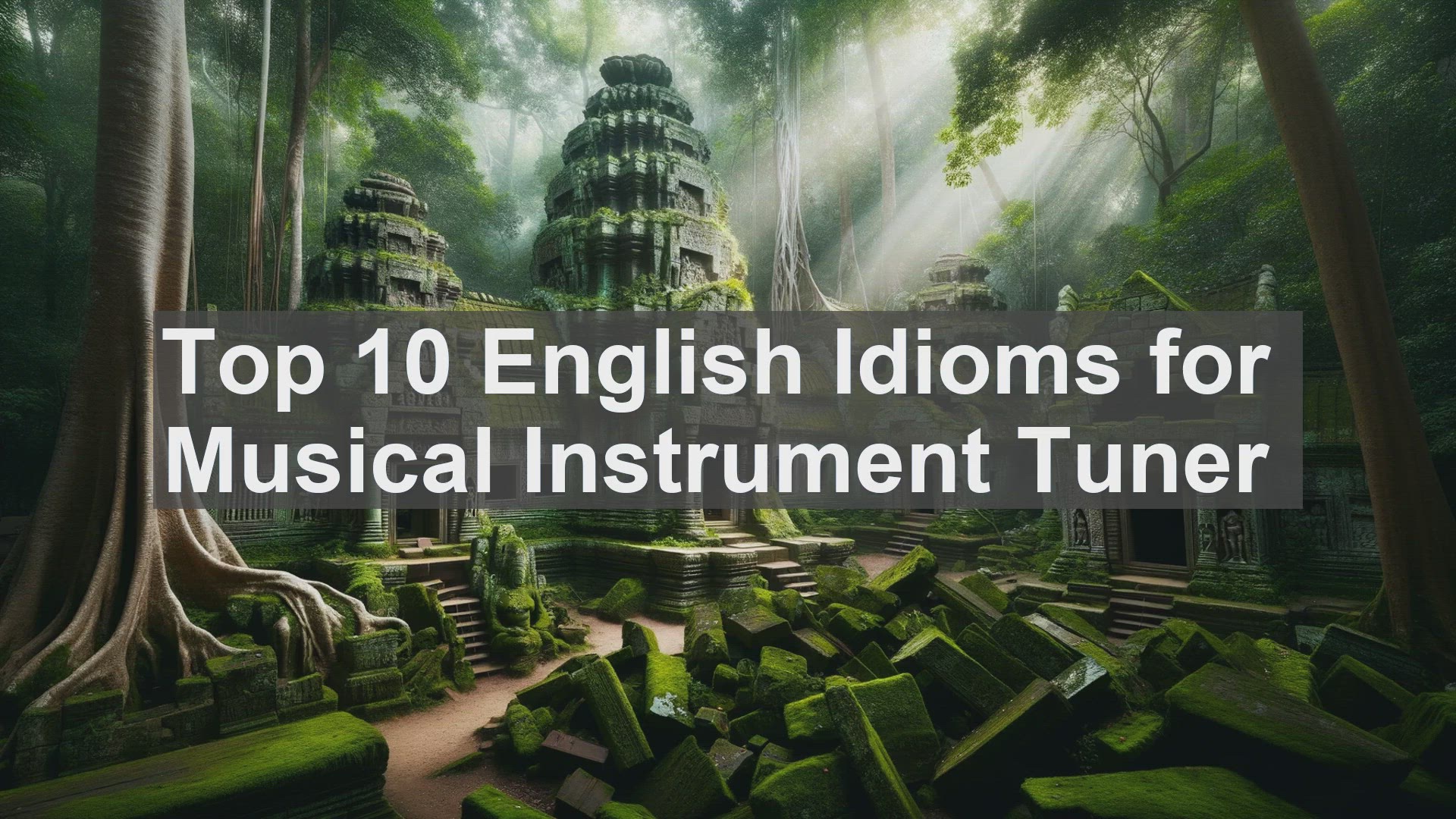 'Video thumbnail for Top 10 English Idioms for Musical Instrument Tuner'