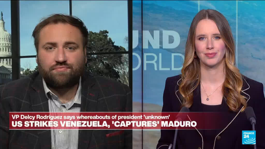 Video thumbnail for US strikes Venezuela and captures Maduro and his wife