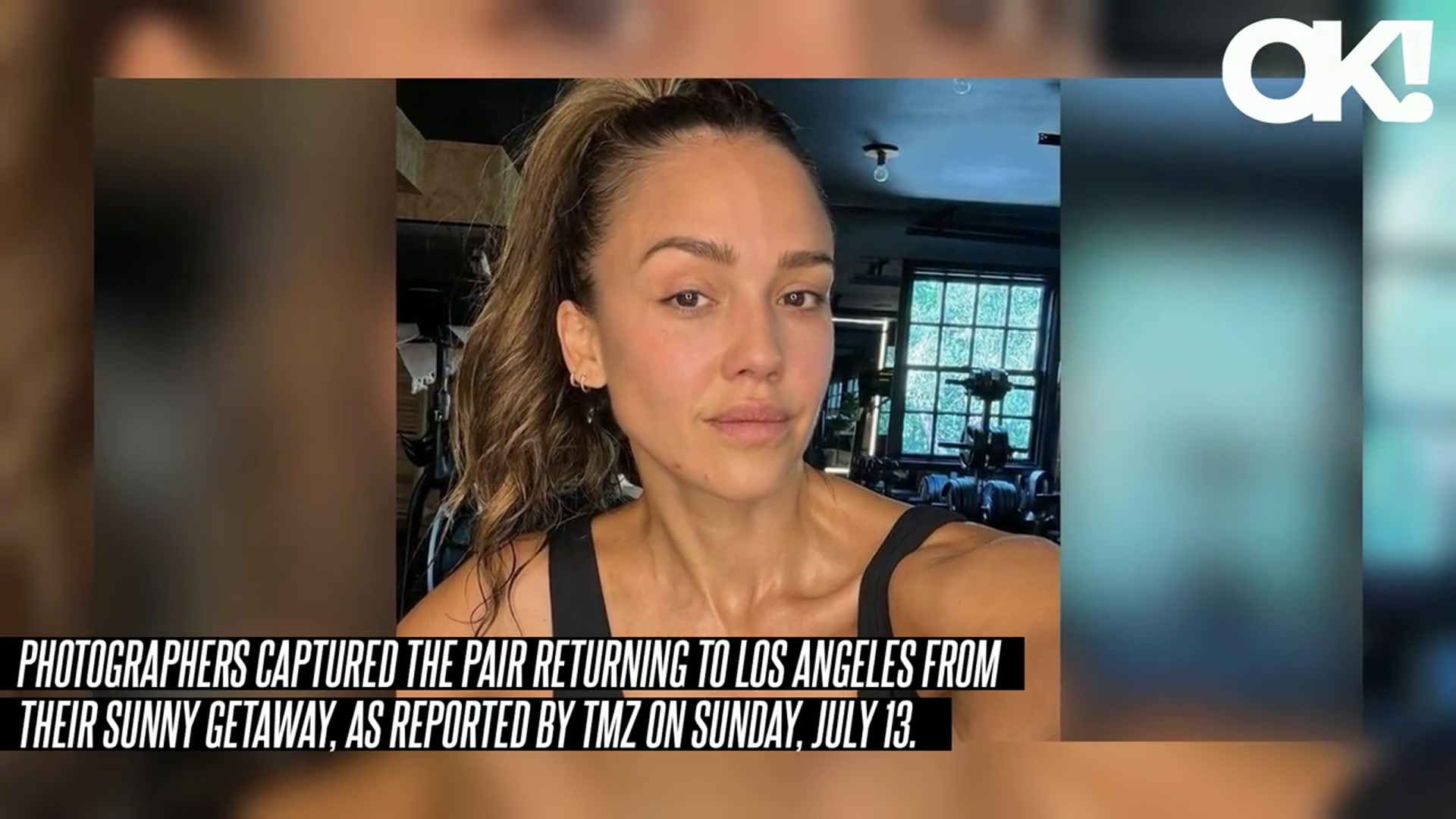 'Video thumbnail for Jessica Alba Radiates Natural Beauty in Make-Up Free Gym Selfie After Cancun Getaway With Danny Ramirez'