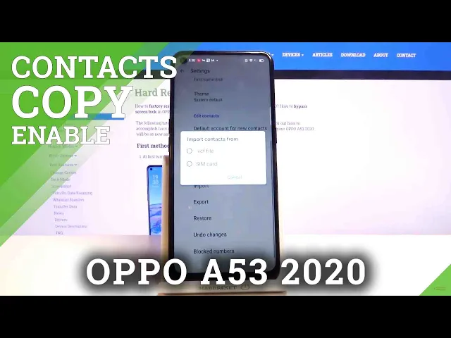 Video thumbnail for How to Copy Contacts in OPPO A53 2020 – Move Phone Numbers