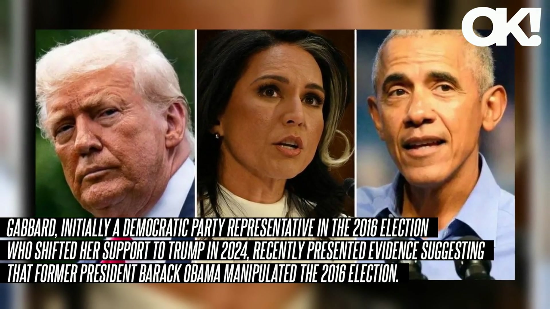 'Video thumbnail for Donald Trump Says Tulsi Gabbard Is the 'Hottest Person' After National Intelligence Director Implicates Barack'