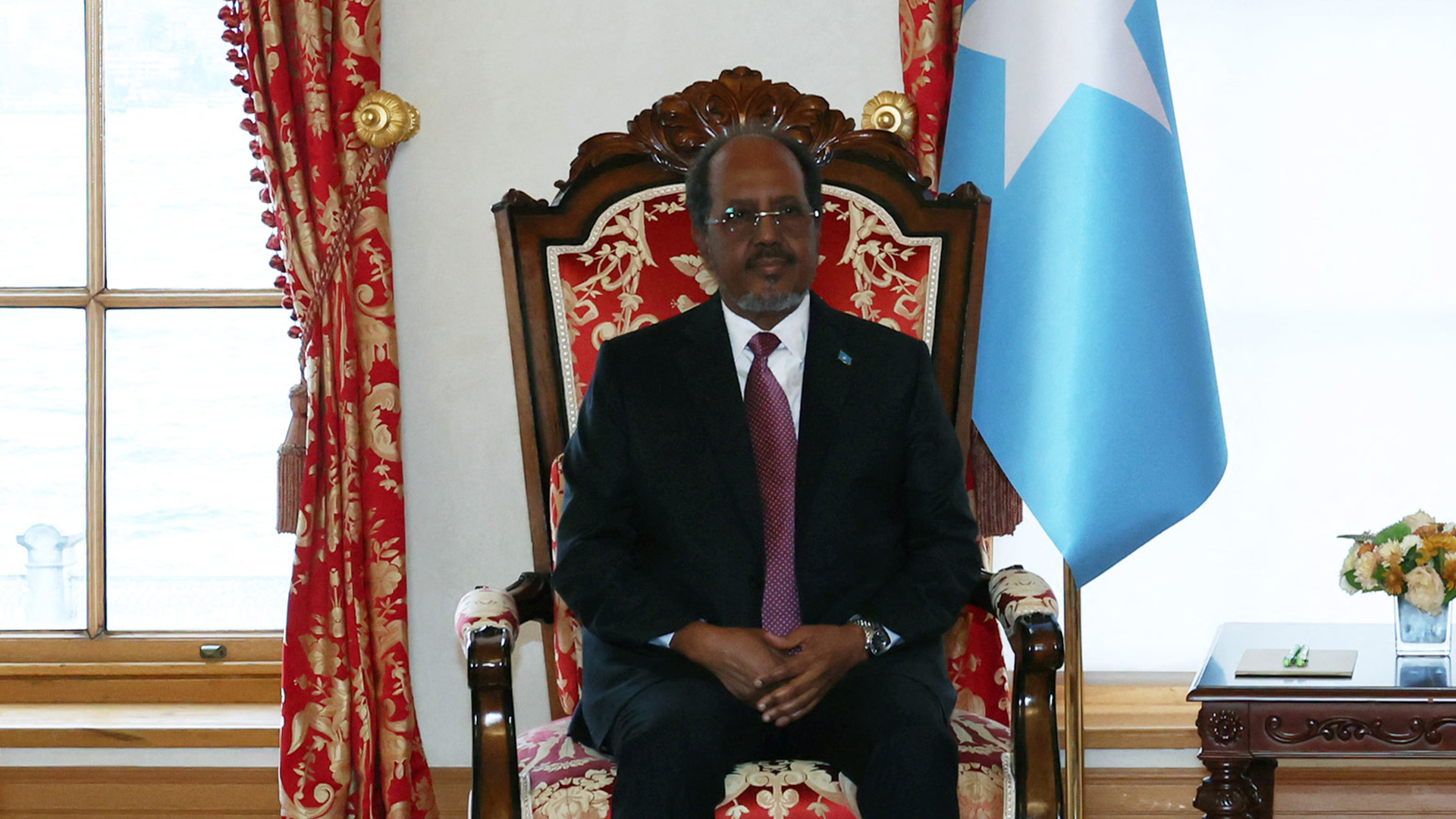 Video thumbnail for Somali president: Israel deal with Somaliland tied to hosting Palestinians