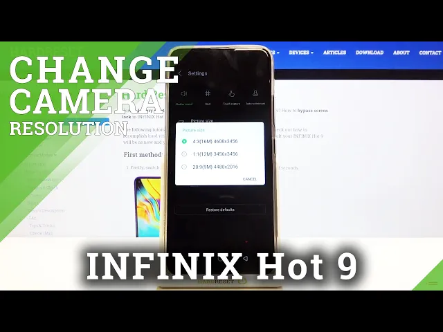 Video thumbnail for How to Choose Photo Size in Camera Settings - INFINIX Hot 9