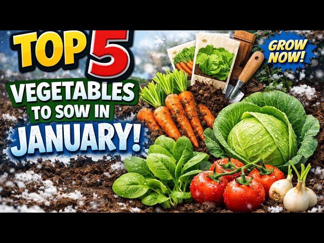 Video thumbnail for 🎥 ✅ 🥬 Top 5 Vegetables to Sow in January 🌱 | Get a Head Start This Year! |