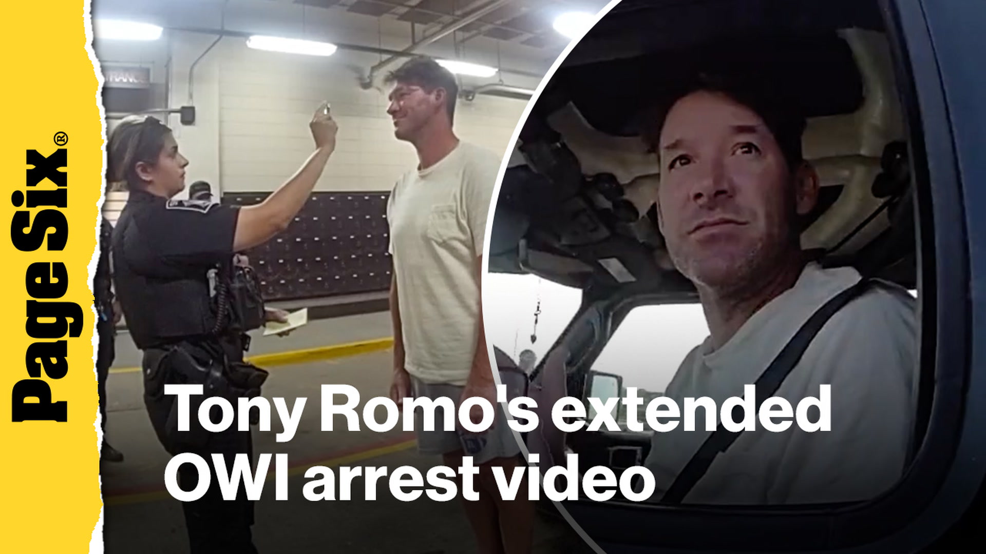 Video thumbnail for Watch Tony Romo's extended OWI bodycam arrest video