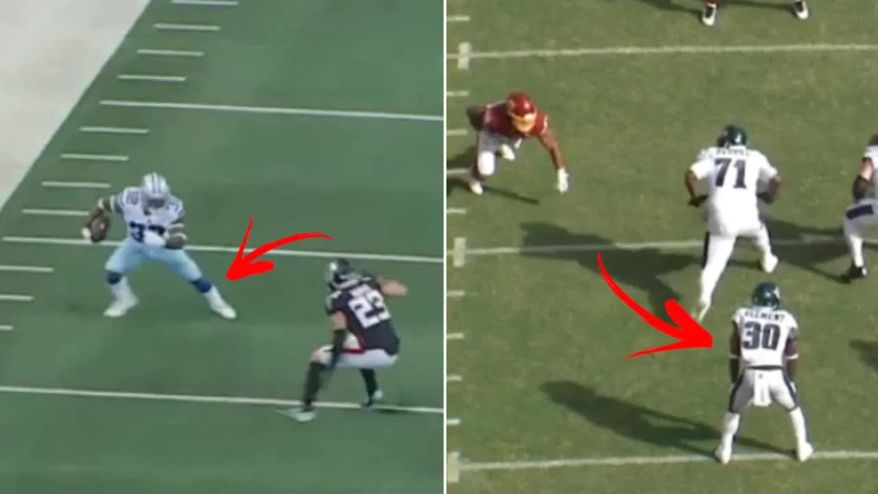 Video thumbnail for law nation sports: corey clement, cowboys' utility running back film breakdown