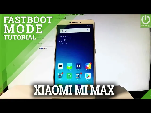 Video thumbnail for XIAOMI Mi Max FASTBOOT MODE / Enter & Exit MIUI Fastboot