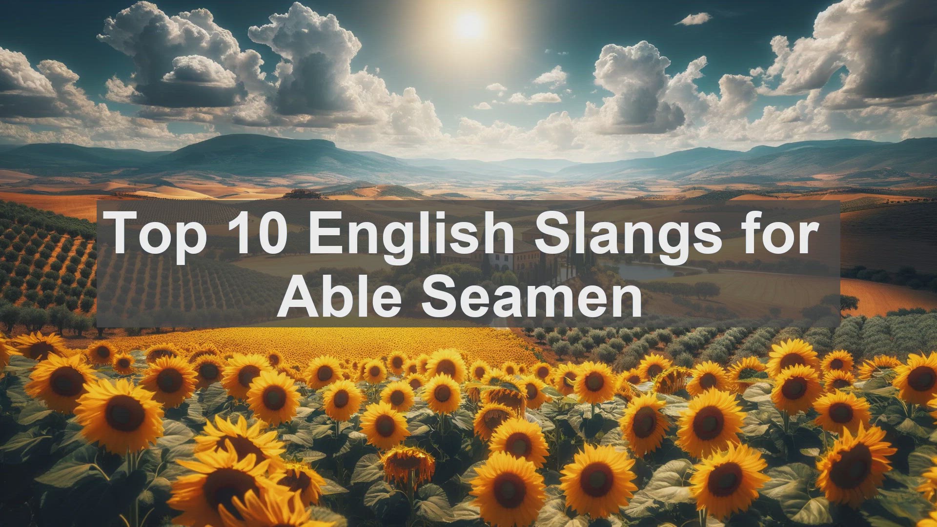 'Video thumbnail for Top 10 English Slangs for Able Seamen'