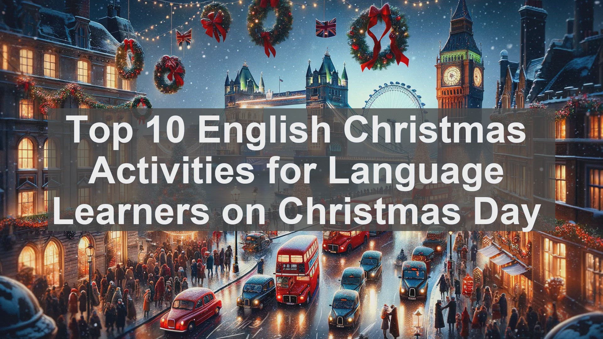 'Video thumbnail for Top 10 English Christmas Activities for Language Learners on Christmas Day'