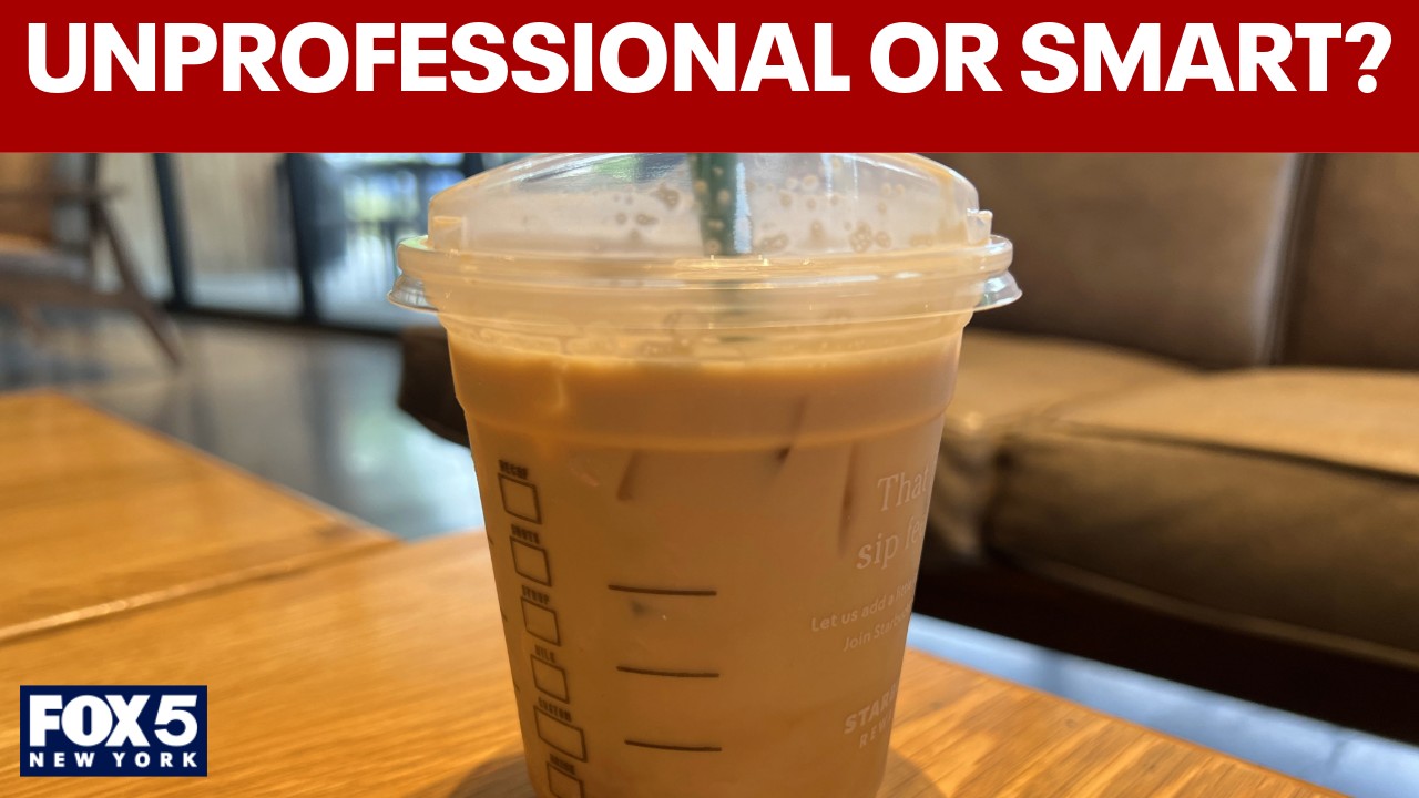 Video thumbnail for Is bringing iced coffee to a job interview a red flag? Gen Z trend sparks debate