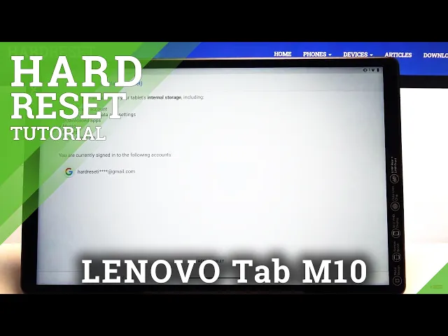 Video thumbnail for How to Hard Reset LENOVO Tab M10 – Factory Reset Via Settings