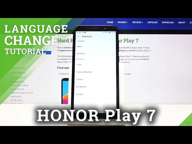 Video thumbnail for How to Change System Language in Honor Play 7 – Set Up Language