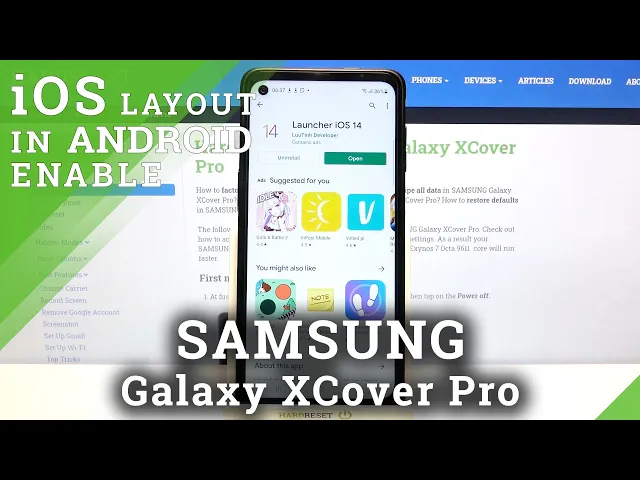 Video thumbnail for How to Apply iOS Launcher in Samsung Galaxy XCover Pro – Apple Layout on Android