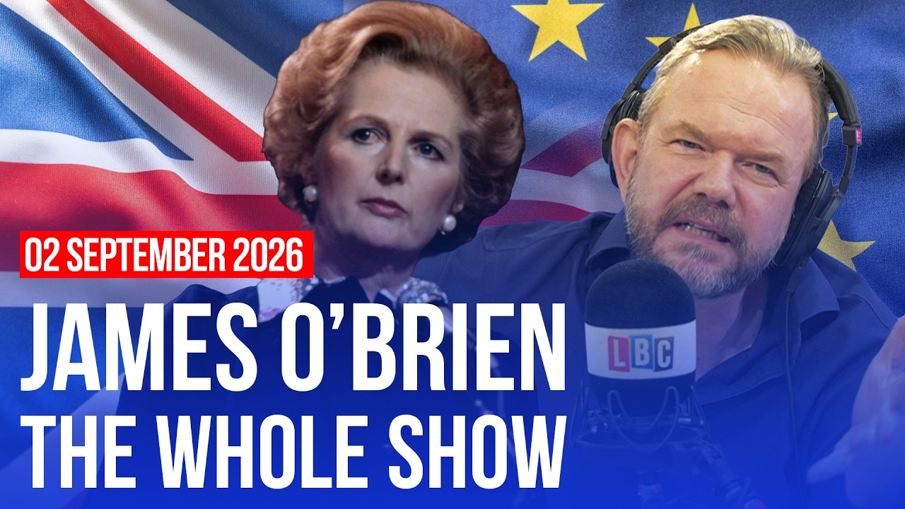 Video thumbnail for Do you blame Thatcher and Brexit for the UK's problems? | James O'Brien - The Whole Show