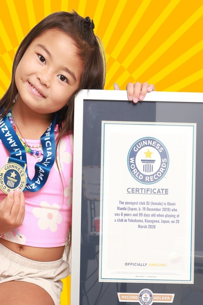 Video thumbnail for Youngest club DJ (female) - Illumi Maeda at the age of 6 years and 99 days old