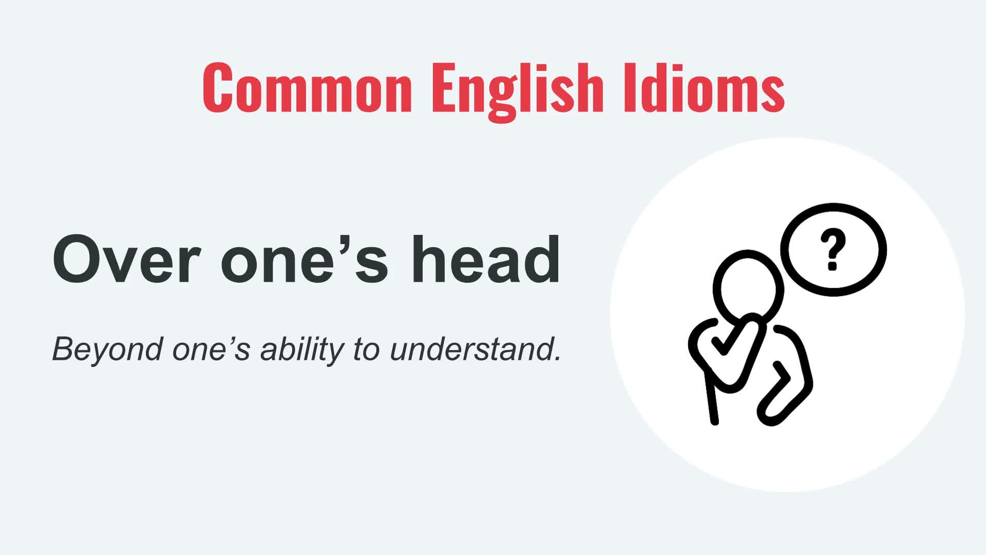 Video thumbnail for Over One's Head: Natural American English Lesson