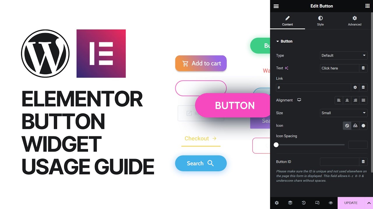 'Video thumbnail for How To Use Button Widget in Elementor WordPress Plugin For Free_ Tutorial'