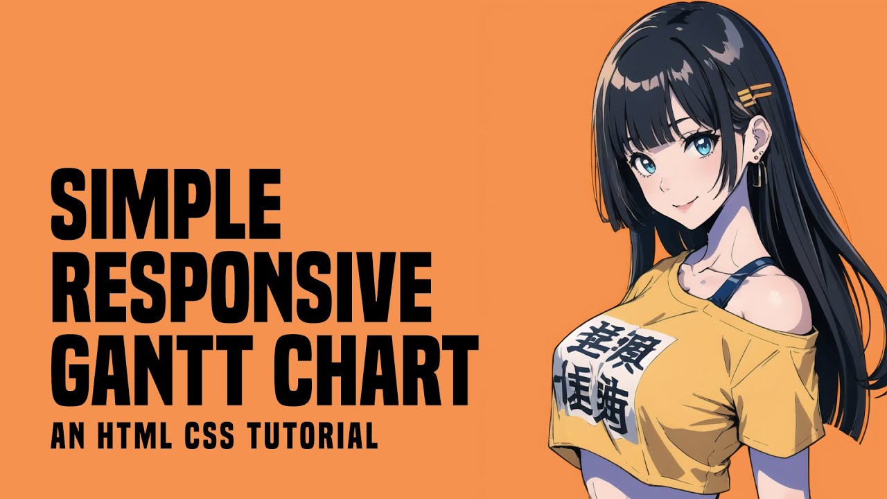 'Video thumbnail for Simple Responsive Gantt Chart With HTML CSS'
