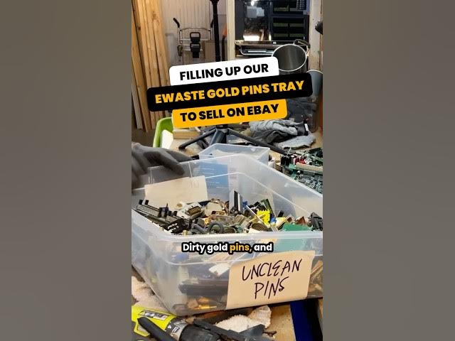 Video thumbnail for Filling up our gold pins tray to sell on eBay