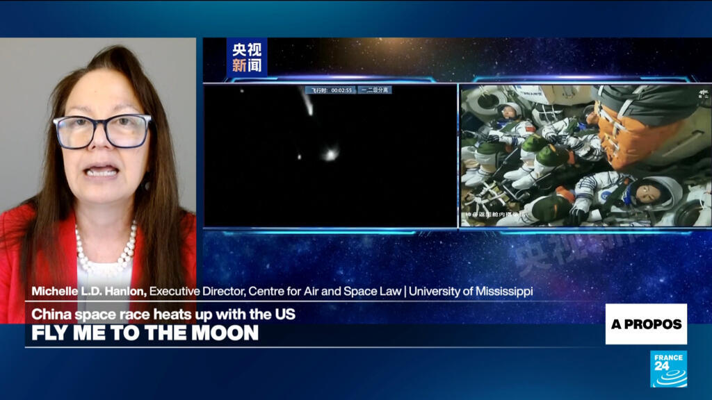 Video thumbnail for 'The next step for humanity as a whole': China’s space race with the US heats up
