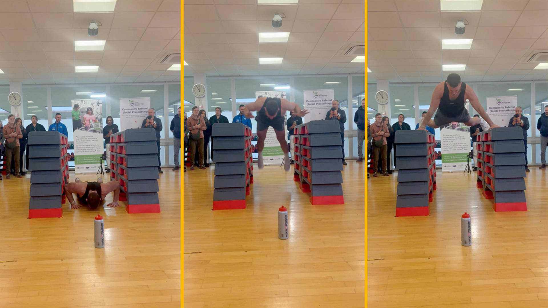 Video thumbnail for Most plyometric push ups in one minute  19 by Alex Goulding