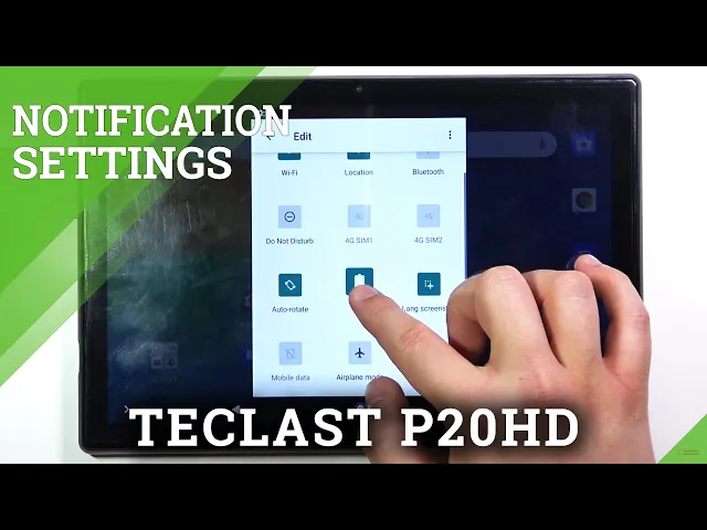 Video thumbnail for TECLAST P20HD and Quick Menu - Adjust Icons On Notification Bar