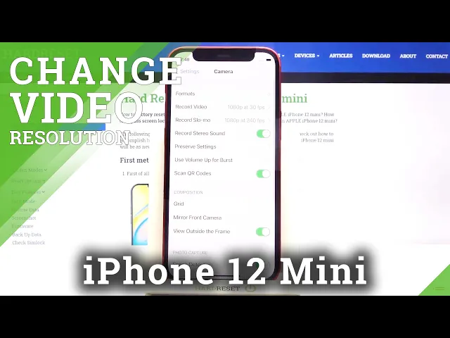 Video thumbnail for How to Change Video Resolution on iPhone 12 mini – 4K Video Quality