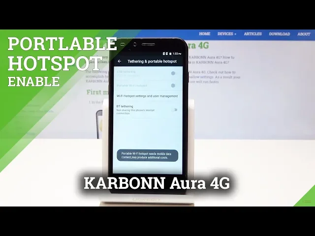 Video thumbnail for How to Activate Portable Hotspot in KARBONN Aura 4G - Network Access Point