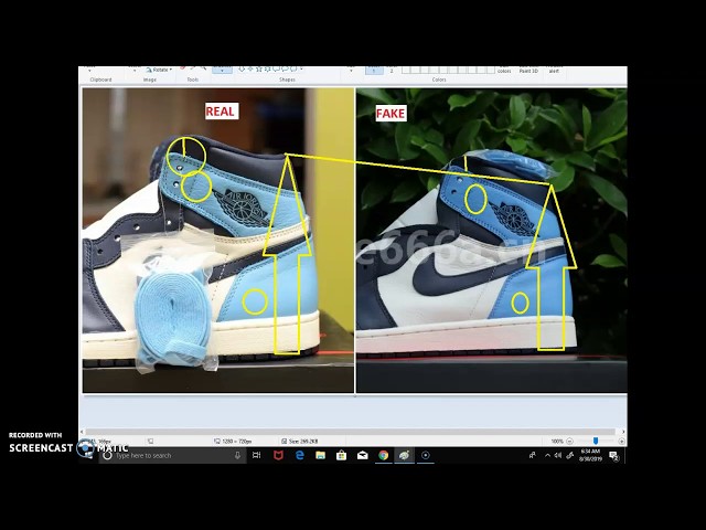 Video thumbnail for Real Vs Fake Air Jordan 1 Obsidian University Blue- Quick Tips to Identify The Fake