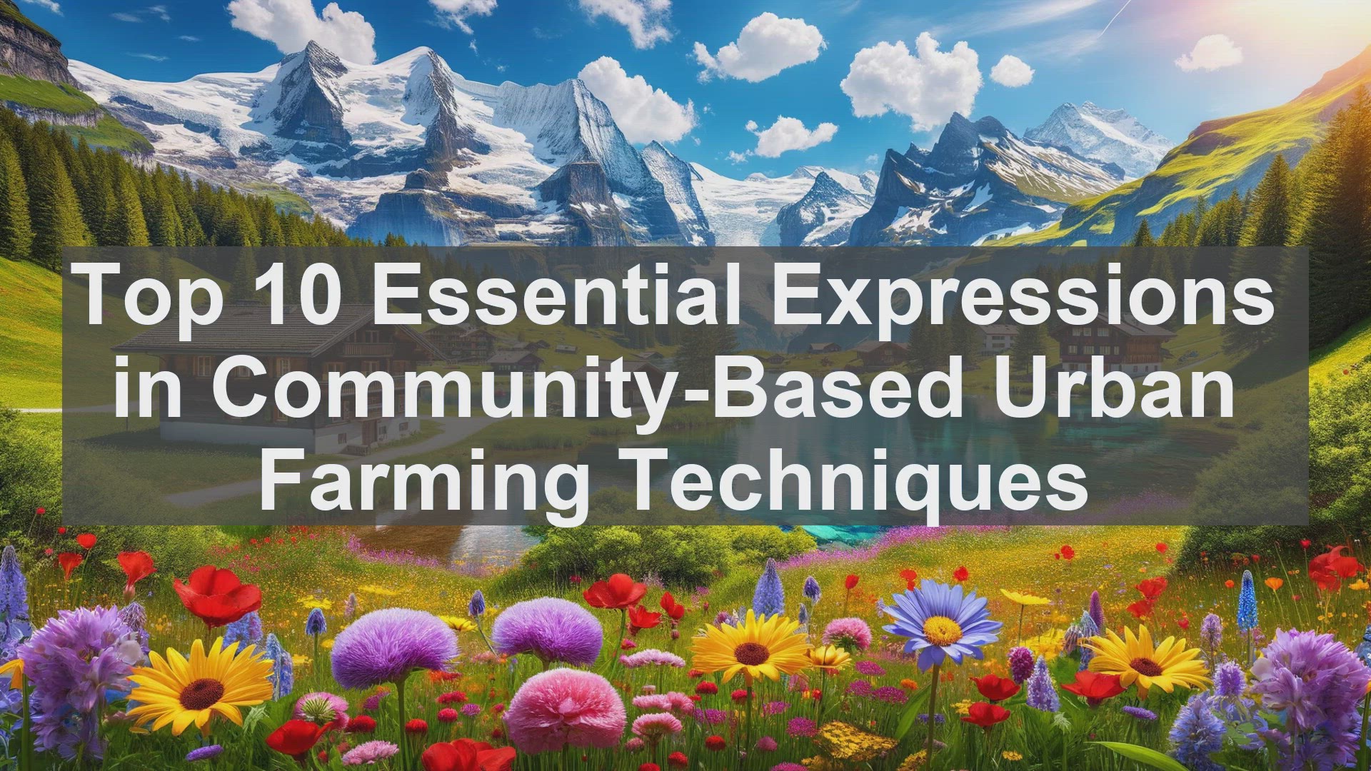 'Video thumbnail for Top 10 Essential Expressions in CommunityBased Urban Farming Techniques'