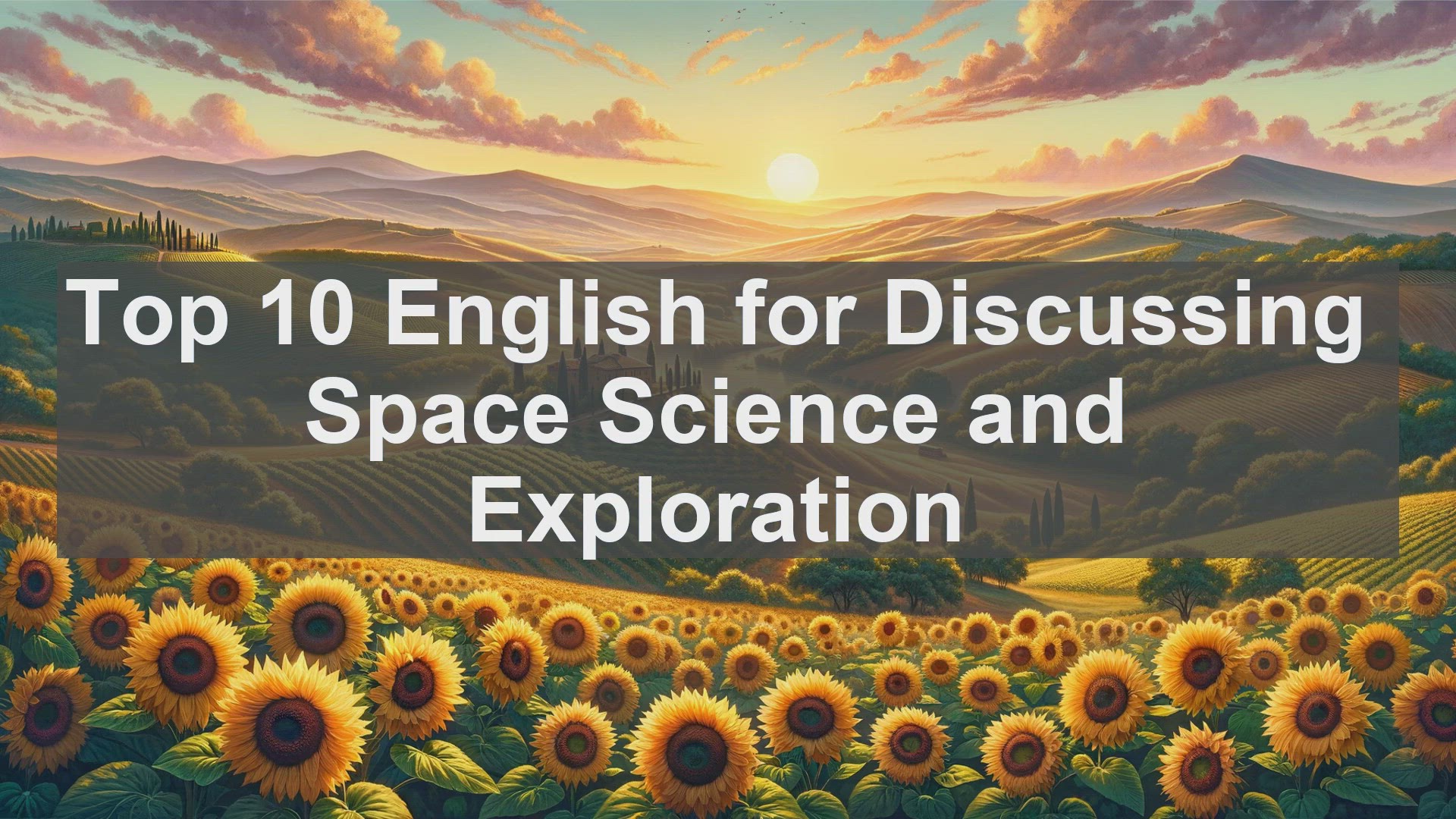 'Video thumbnail for Top 10 English for Discussing Space Science and Exploration'