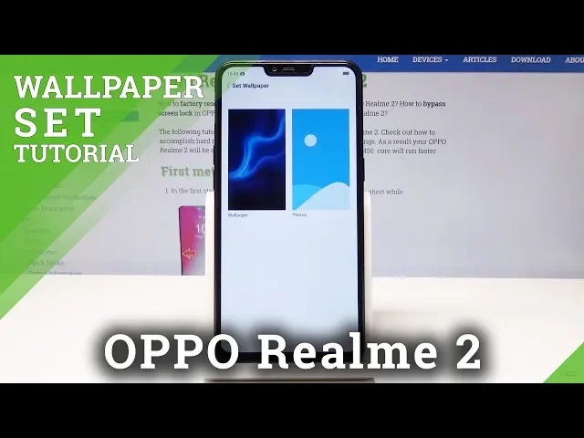 Video thumbnail for OPPO Realme 2 HOW TO CHANGE WALLPAPER