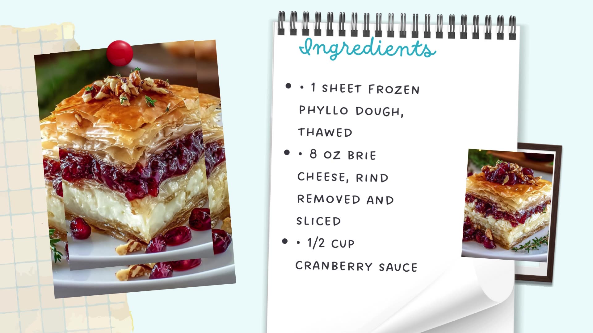 Video thumbnail for Festive Brie Phyllo Layers – Buttery, Cheesy & Holiday-Perfect