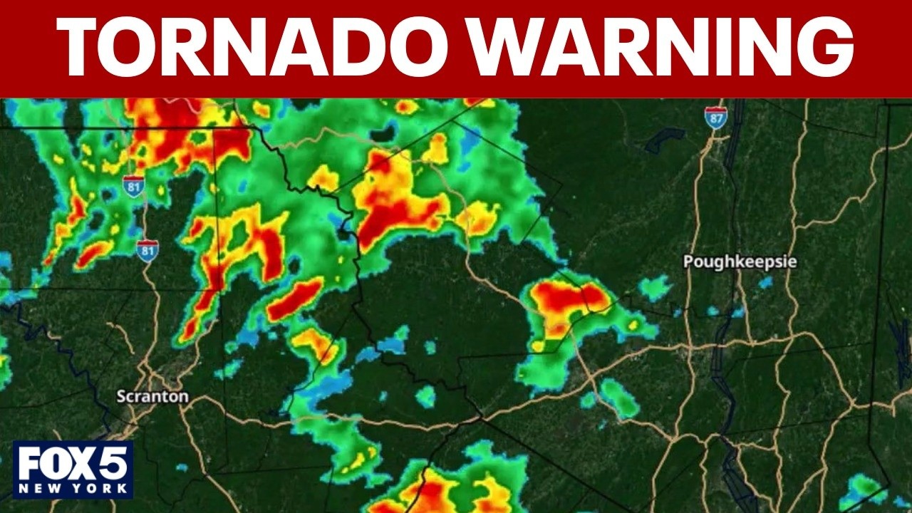 Video thumbnail for Tornado warning for Sullivan, Morris counties