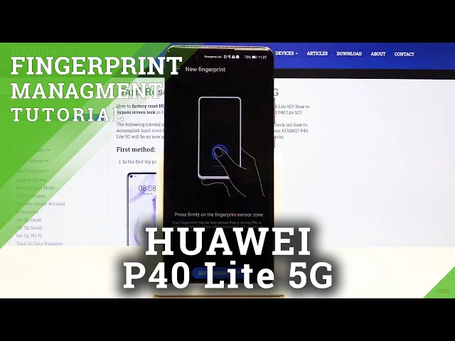 Video thumbnail for How to Add Fingerprint in Huawei P40 Lite 5G – Security Method