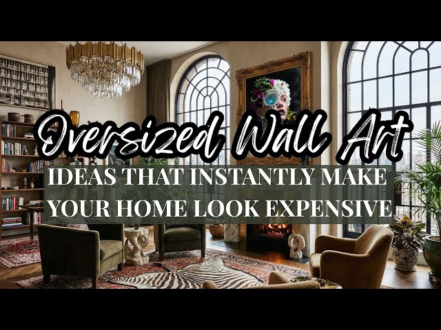 Video thumbnail for Big Wall Decor Trend Is the #1 Home Upgrade Trend for 2026 (Here’s How to Do It Right)