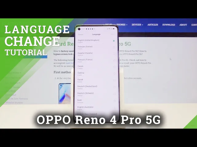 Video thumbnail for How to Change System Language in OPPO Reno4 Pro 5G – Set Up Language