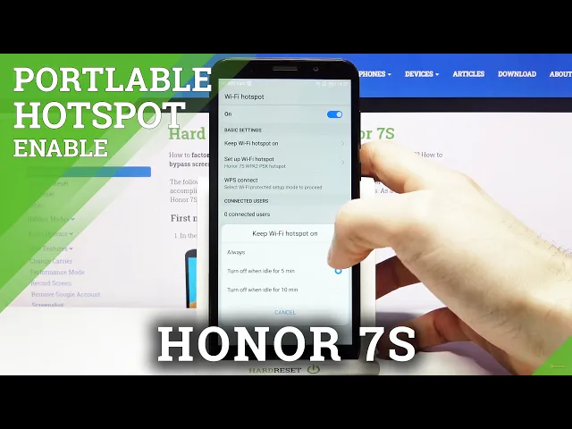 Video thumbnail for How to Use Portable Hotspot on HONOR 7S – Activate Internet Hotspot