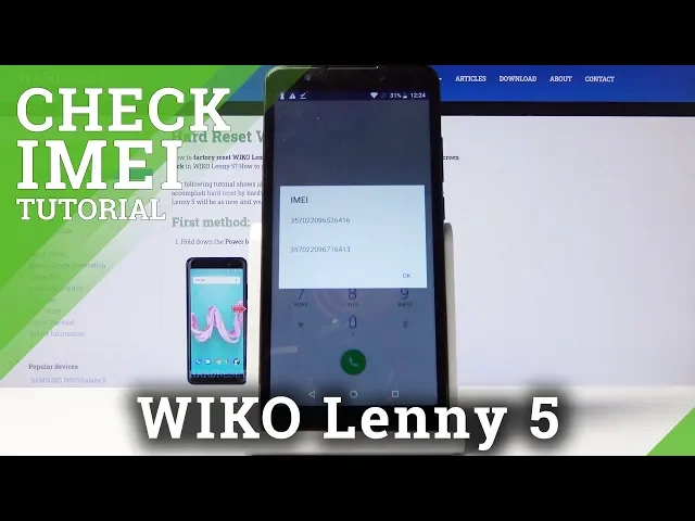 Video thumbnail for How to Check IMEI and SN in WIKO Lenny 5 – IMEI and Serial Number