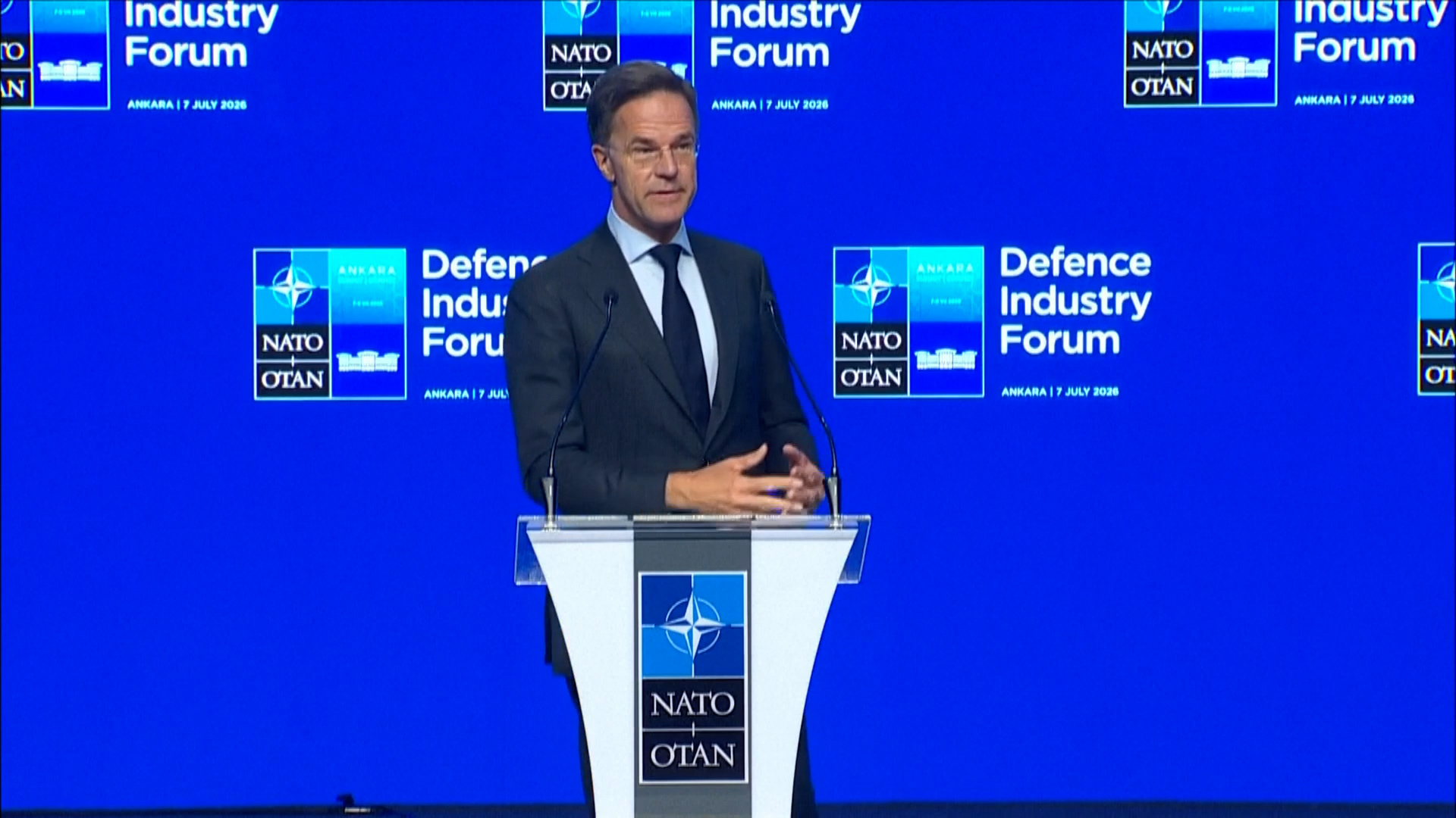 Video thumbnail for NATO chief warns of Russia's 'war machine'