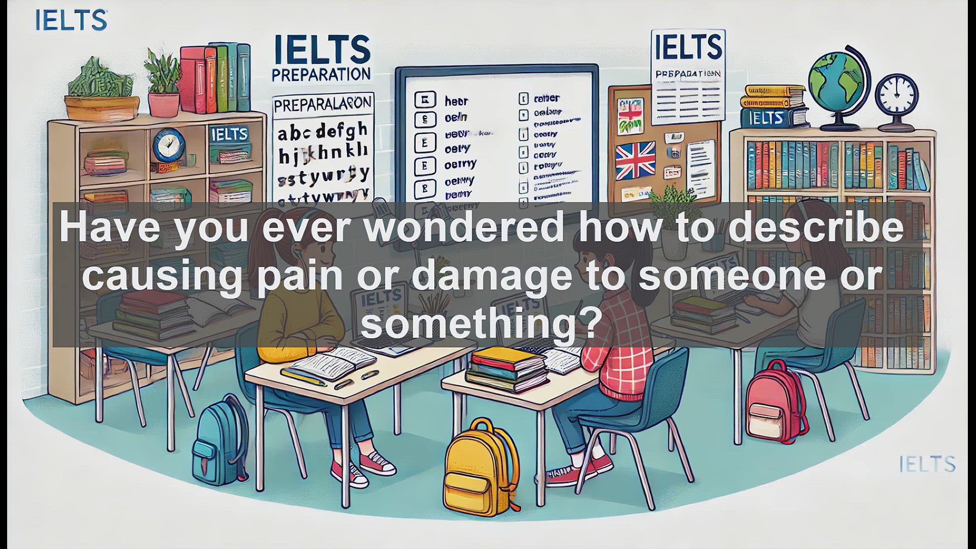 'Video thumbnail for 2500 Must Know IELTS 6.5 Vocabulary - Understanding the Verb 'Inflict': Usage and Examples for IELTS'