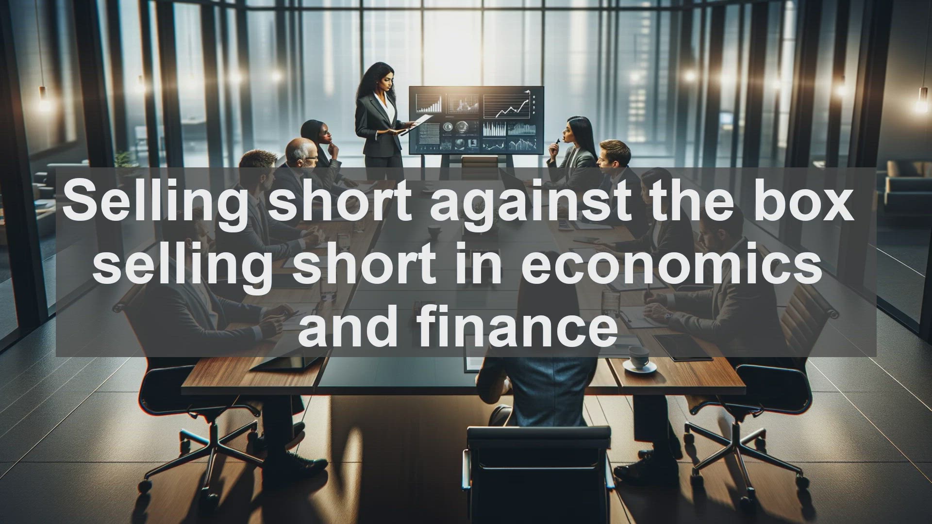 'Video thumbnail for Selling short against the box selling short in economics and finance'
