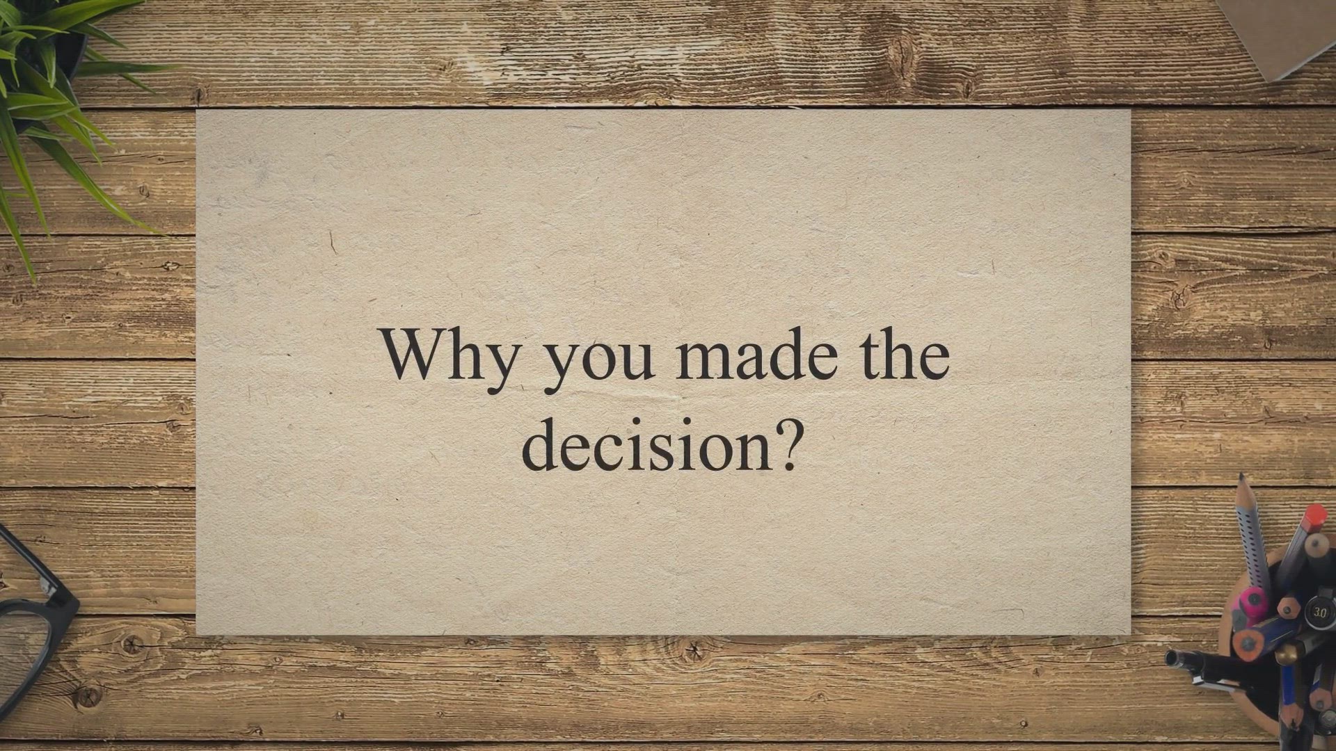 Video thumbnail for Describe a Time You Made a Decision to Wait for Something IELTS Cue Card