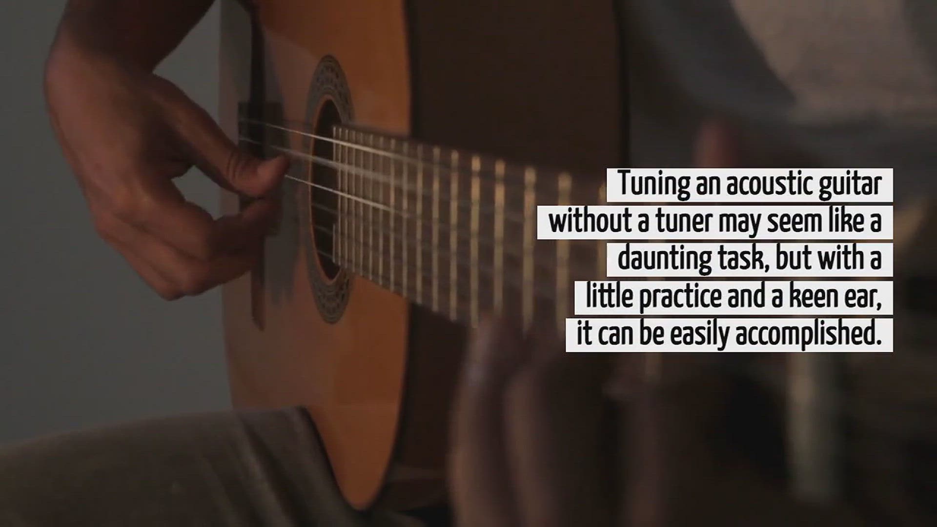 Video thumbnail for How To Tune Acoustic Guitar Without Tuner